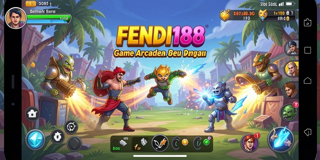 Tangkapan layar FENDI188 menampilkan aksi seru dalam gameplay Arcade yang menegangkan.