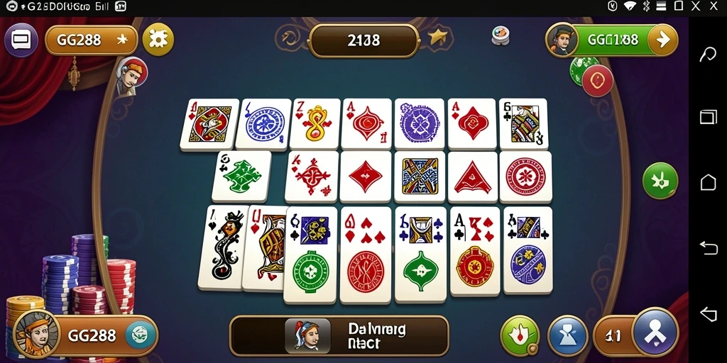 Tampilan gameplay GG288 yang menarik dalam permainan Domino.