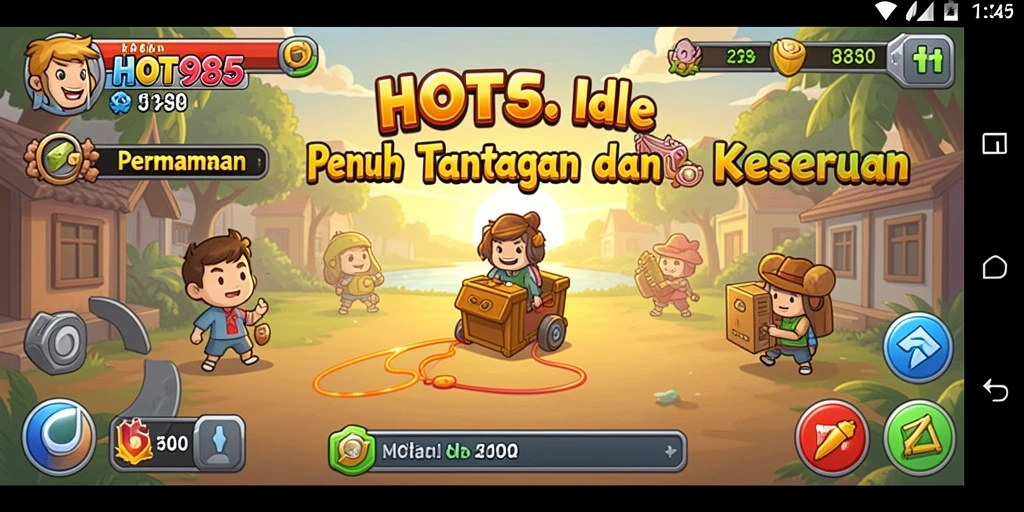 Tampilkan gameplay Idle yang seru dan mengasyikan dari HOT985.