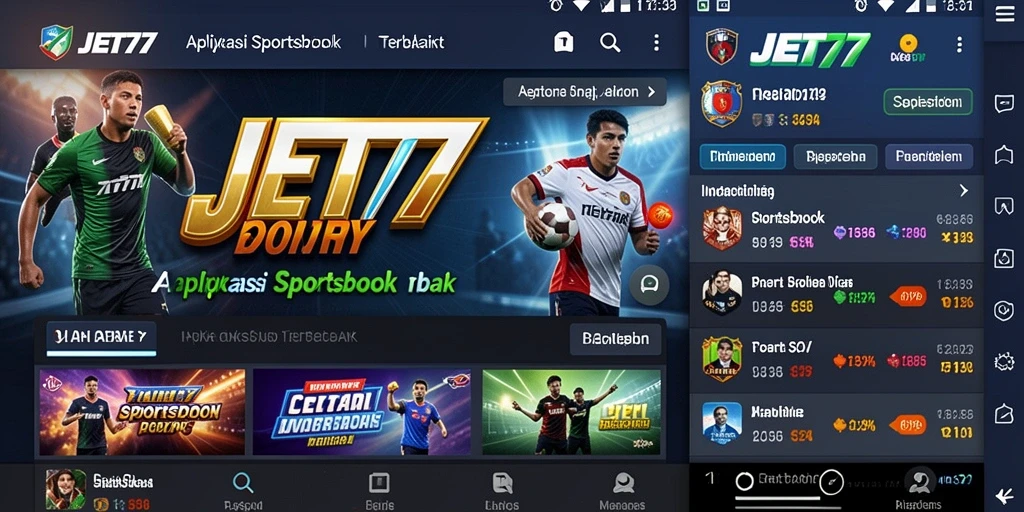 Tampilan gameplay taruhan di aplikasi JET77 yang menarik.