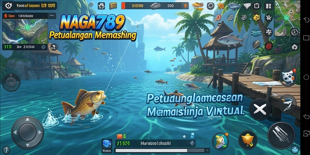 Screenshot gameplay memancing yang menarik dari NAGA789.
