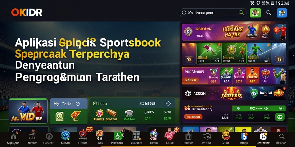 Screenshot utama OKIDR menampilkan pengalaman taruhan yang imersif.