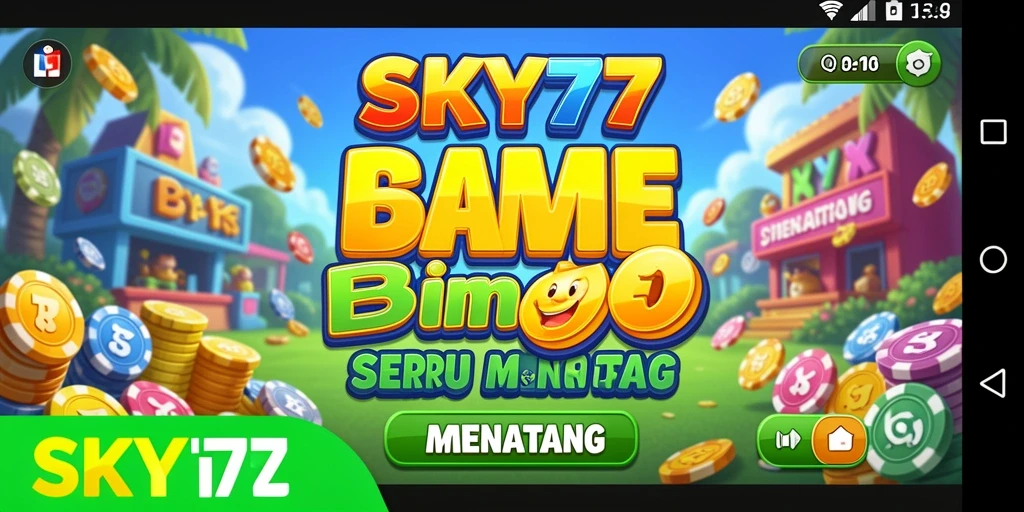 Tampilan gameplay Bingo di SKY77 yang menarik dan seru.