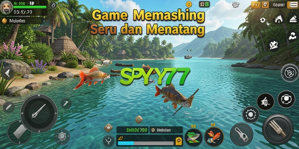 Tangkapan ikan yang mengesankan di SPY77 dengan latar belakang yang indah.
